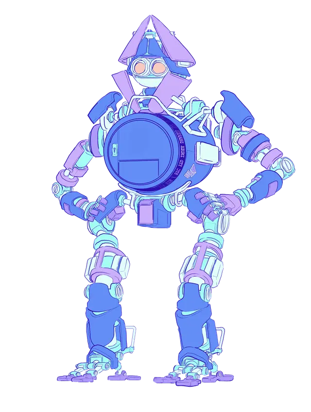 Illustration eines Roboters.