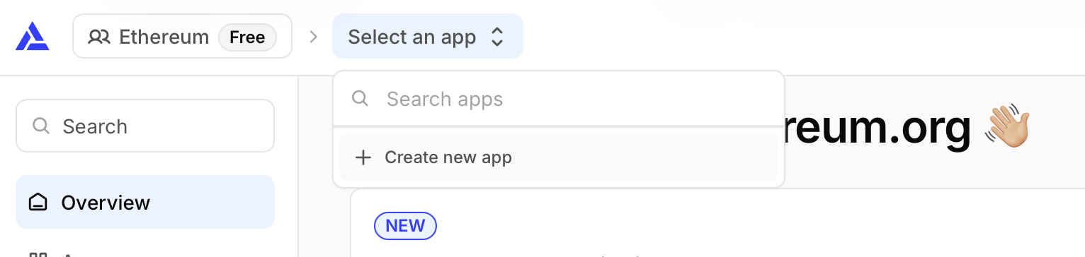 Hello world create app