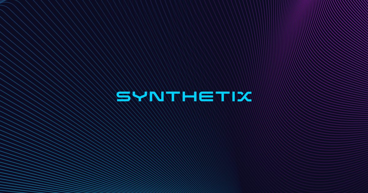 Synthetix application banner showing the main interface