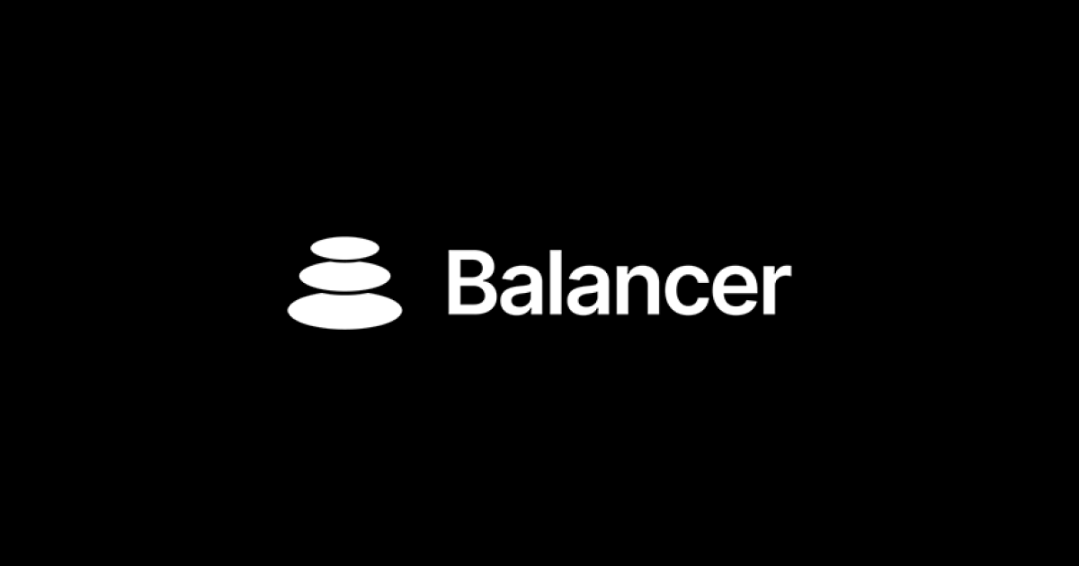 Balancer application banner showing the main interface